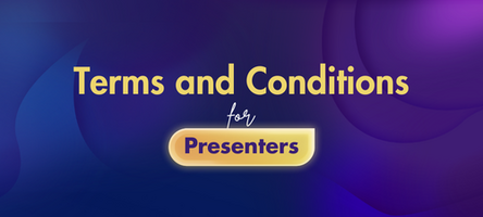 Terms and Conditions for Presenters